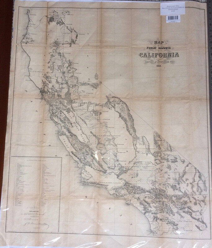 1858 Public Surveys in CA from the General Land Office