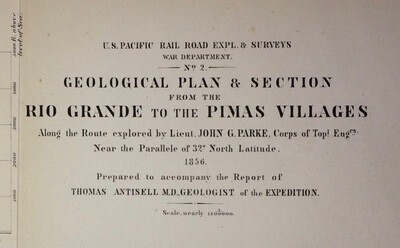 1856 Geological Plan Rio Grande