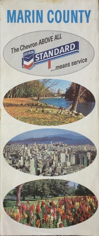 1967 Marin Map by Gousha