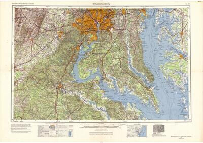 1969 (1957) Map of Washington DC