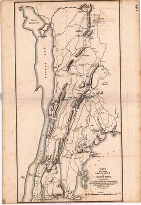1777 Map of the Sites of the American and British Armies at Frog&#39;s Point and the Croton River : French Edition