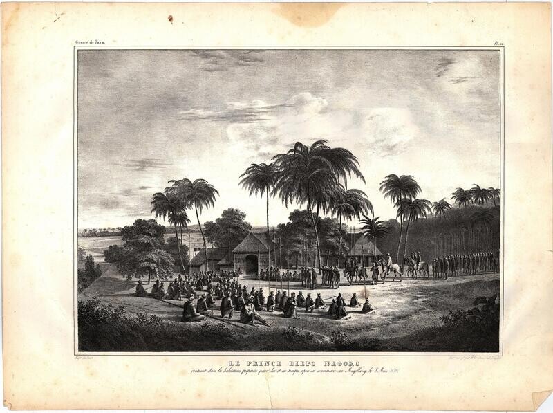 1830 View of the Prince of Diepo Negoro