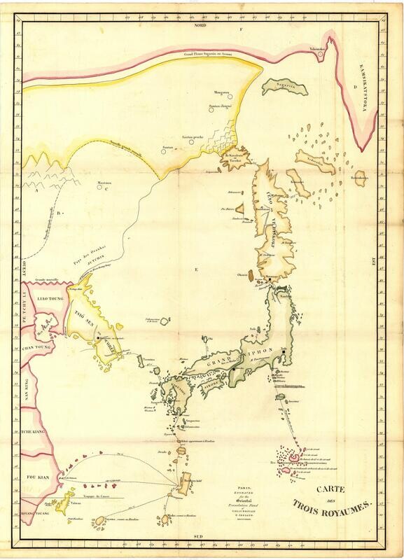 1802 Map of the Three Kingdoms of Japan