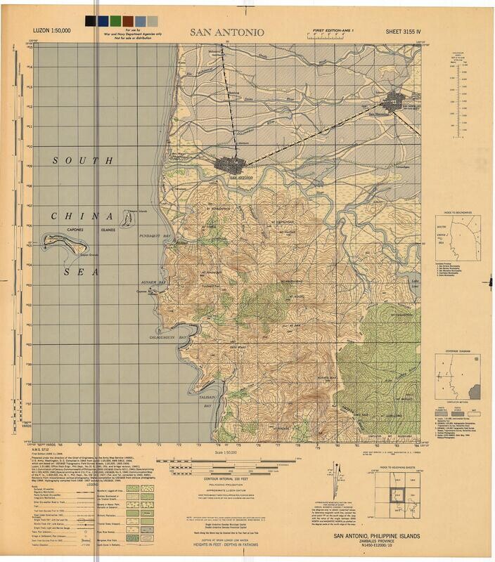 1944 Philippines San Antonio US War Dept.