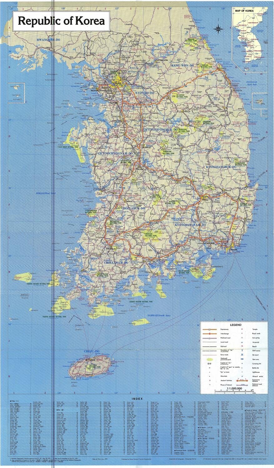 1991 Rep Korea Korea Natl Tourism Corp Chromo