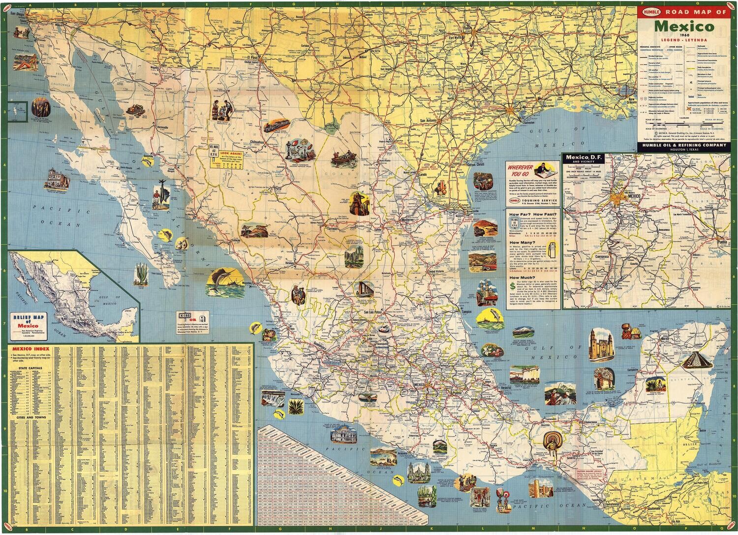 1960 Mexico by Humble oil co.