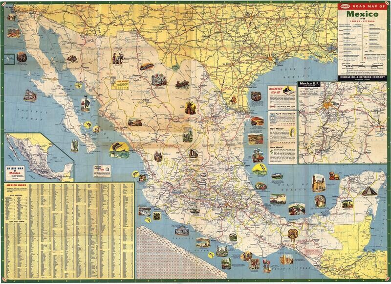 1960 Mexico by Humble oil co.