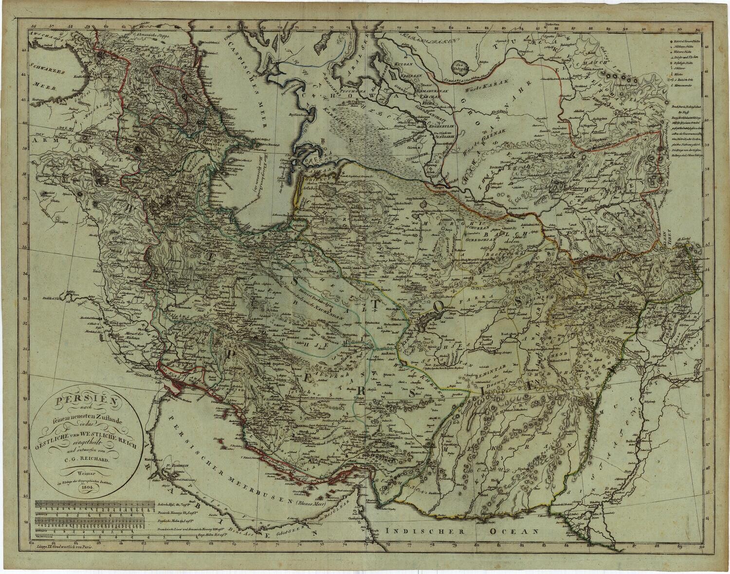 1804 Persien (Persia) by CG Reichard