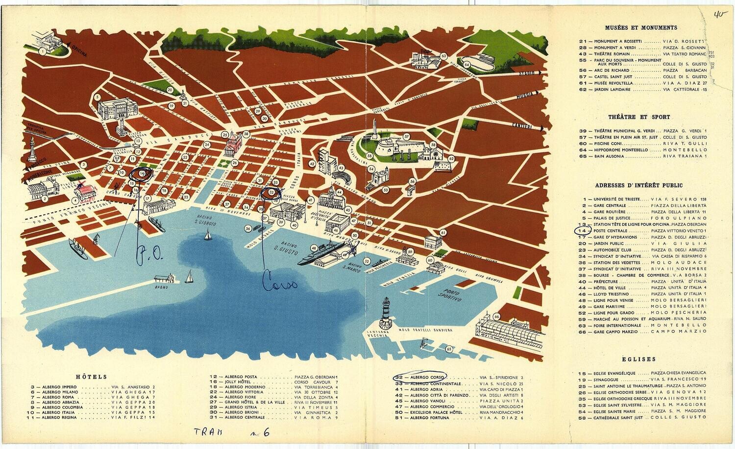 1956 Trieste et sa province Questura di Trieste Italy