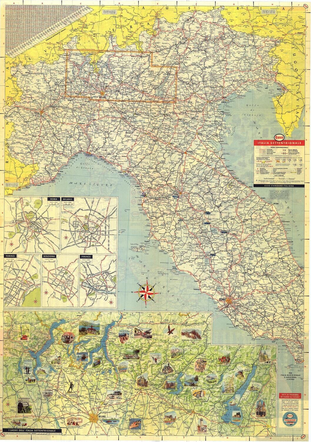 1959 Italia Esso Chromolitho Italy
