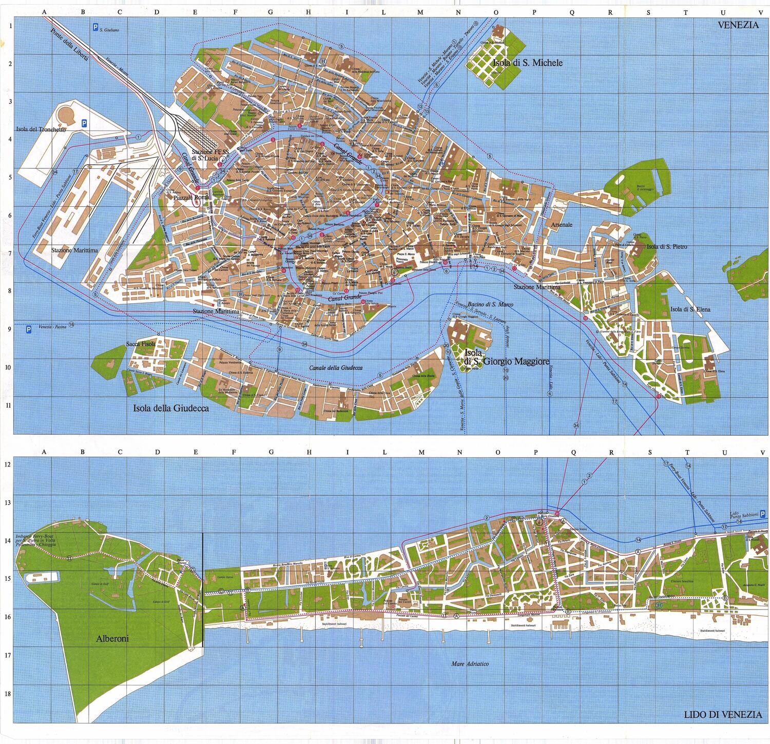 1985 Map of Venice