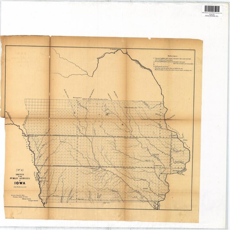 1855 Sketch of the Public Surveys in Iowa