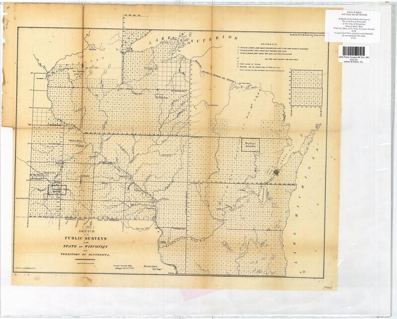 1856 Public Surveys Wisconsin Territory &amp; Minnesota