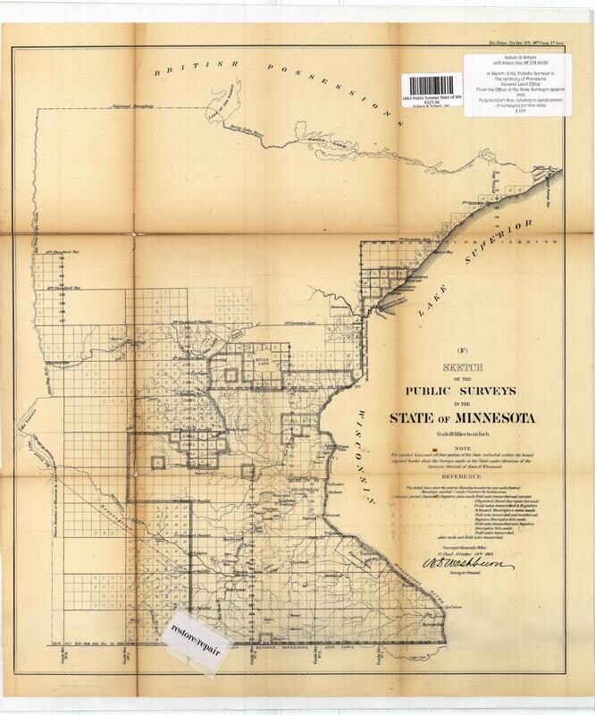 1863 Public Surveys State of Minnesota
