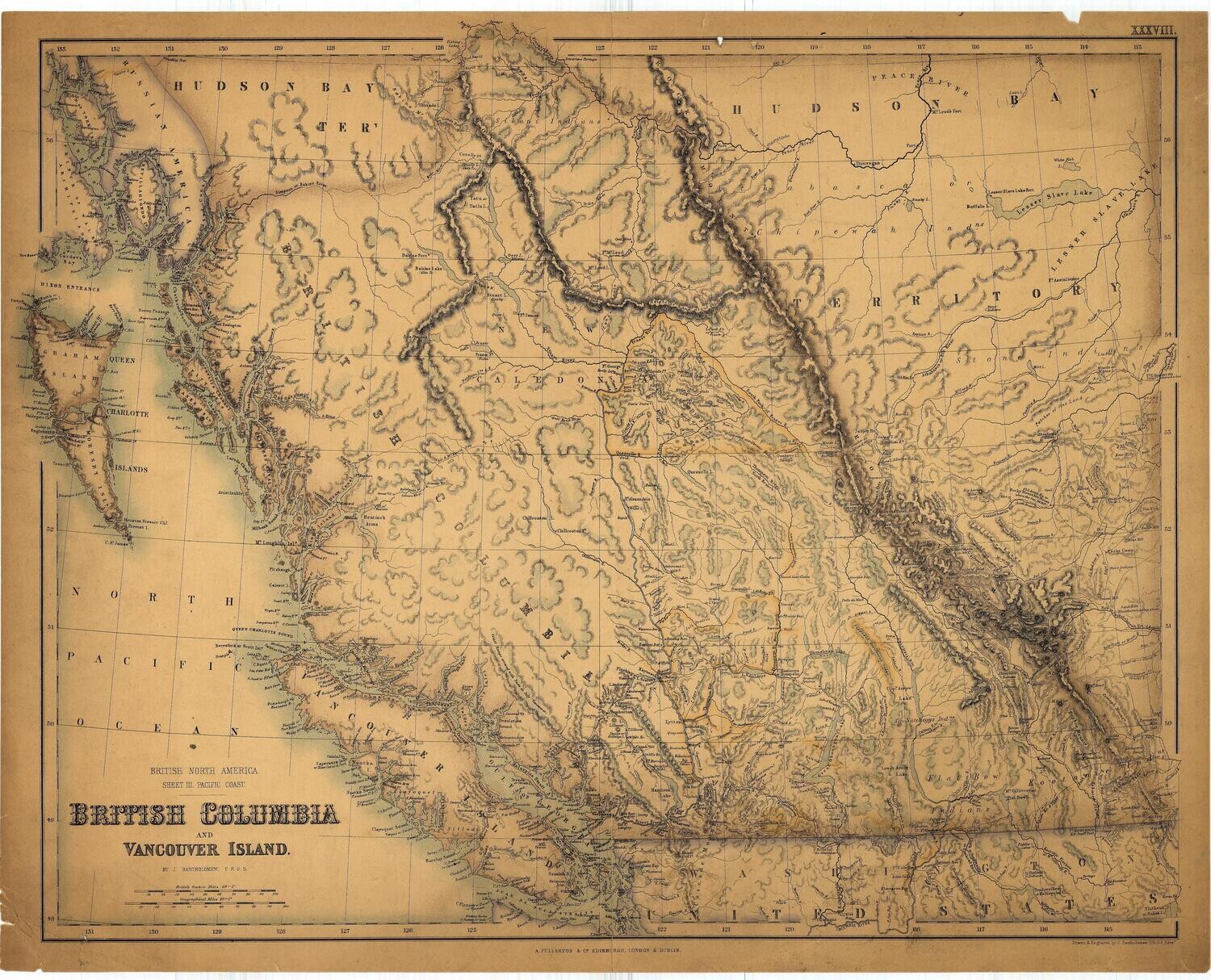 1879 Map of British Columbia