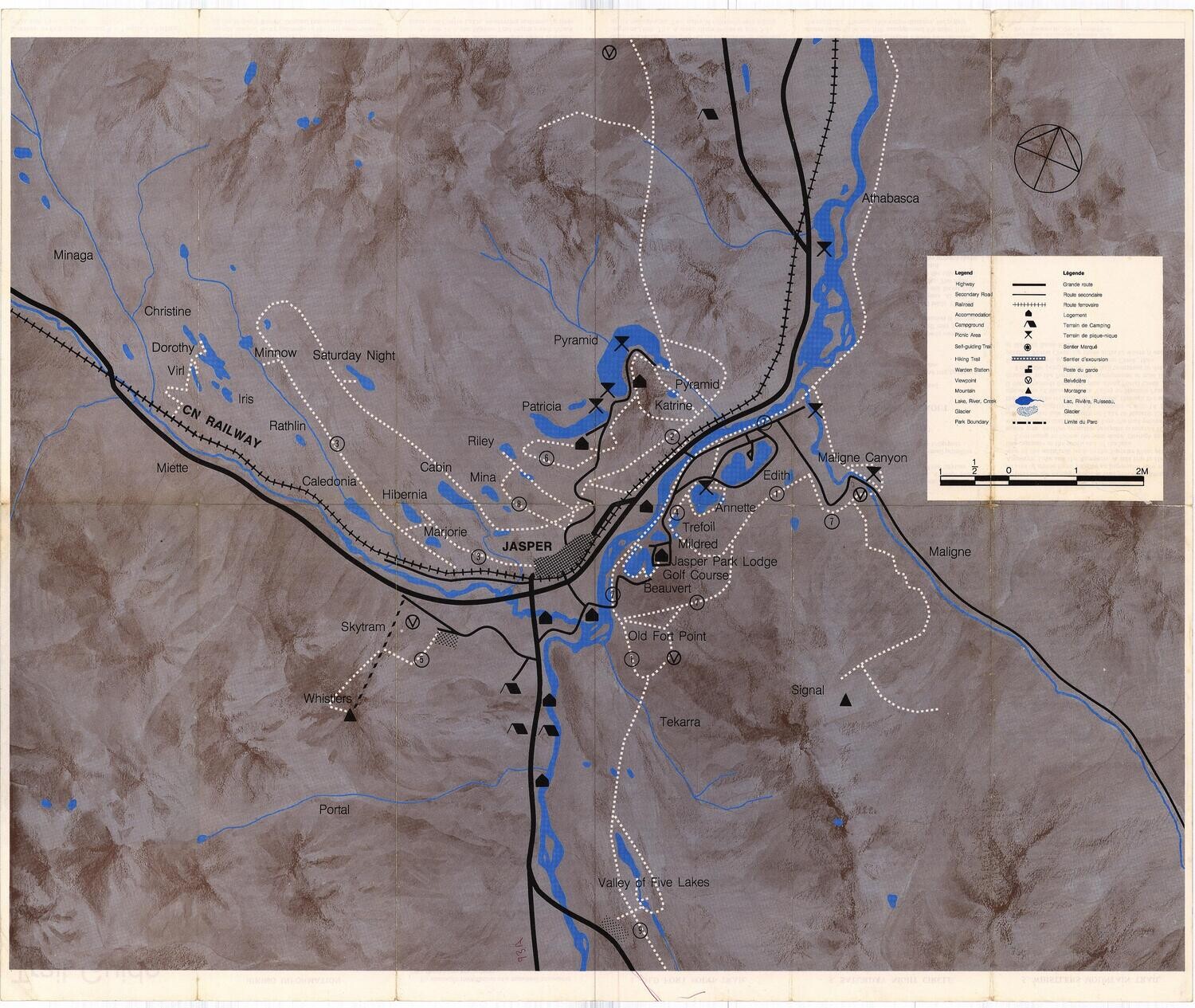 1970 Jasper Natl Park Canada Chromolith