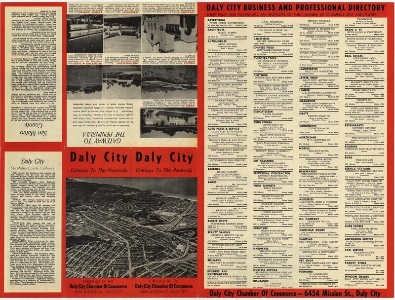 1955 Daly City Geo Coupland Thomas Chromolith