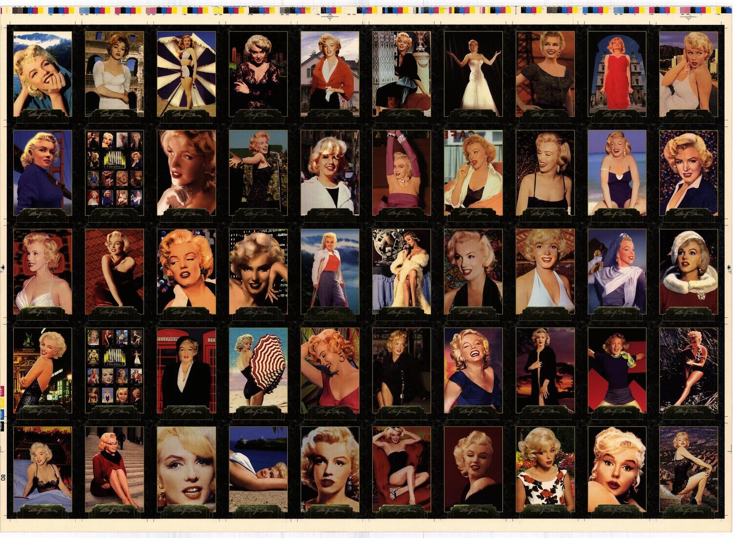 1980 Marilyn Monroe Collector Cards Chromolith