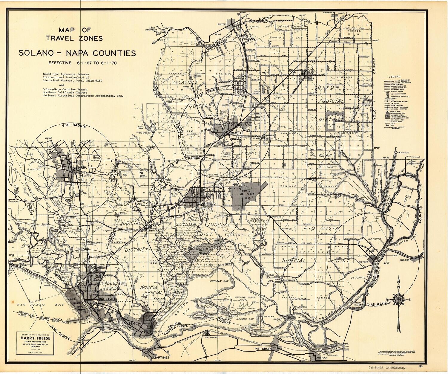 1968 Solano-Napa County Travel Zones *online