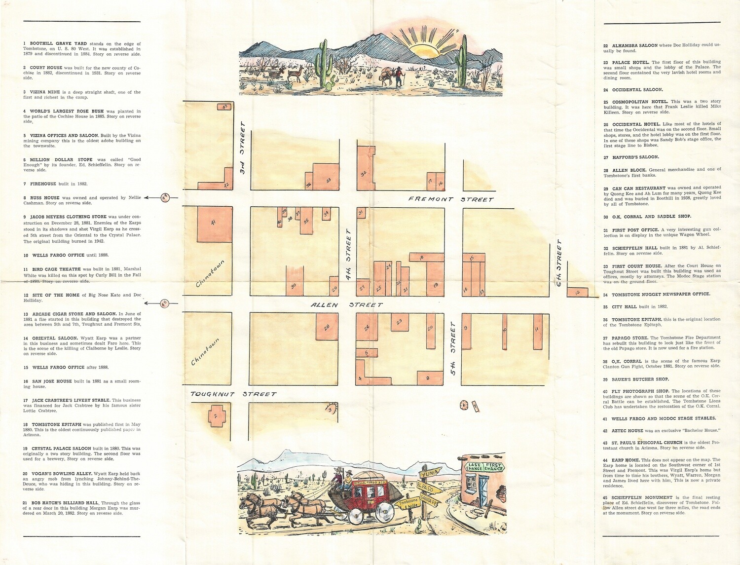 1958 Tombstone, AZ Historical Guide 