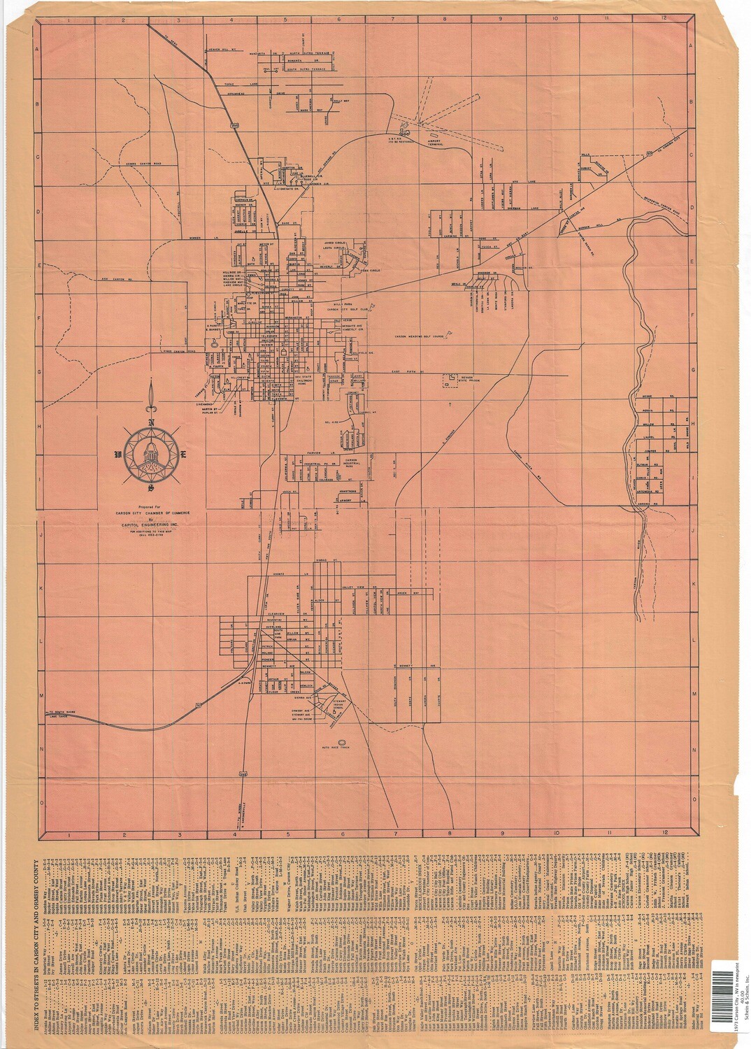 1973 Carson City , NV in newsprint