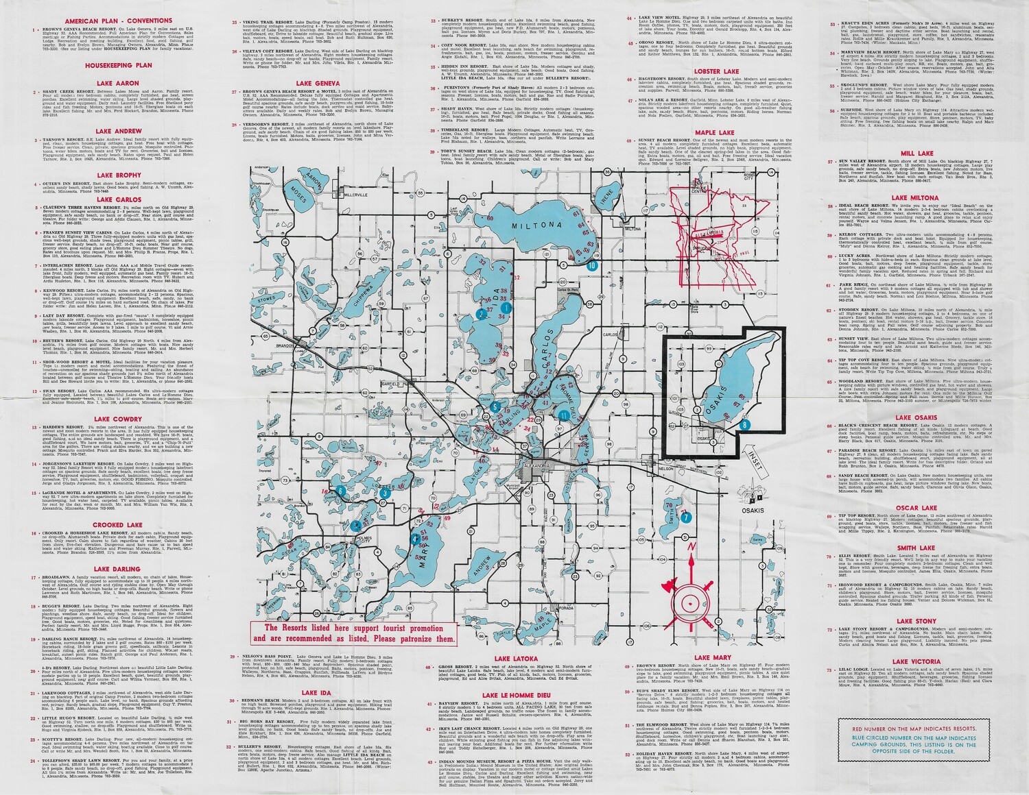 1966 "Vacation Land" Alexandria (MN)