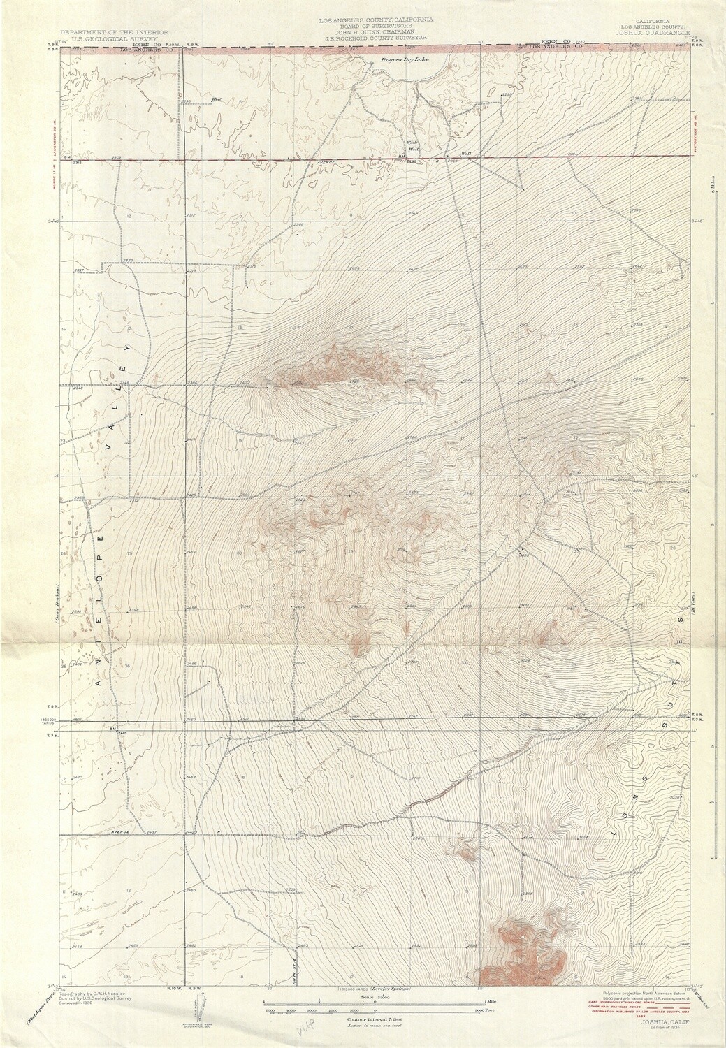 1949 (1934) USGS Joshua Tree Quad
