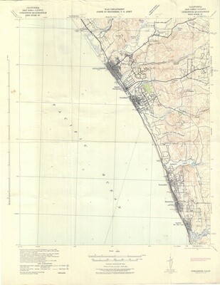 1942 USGS Oceanside Quad