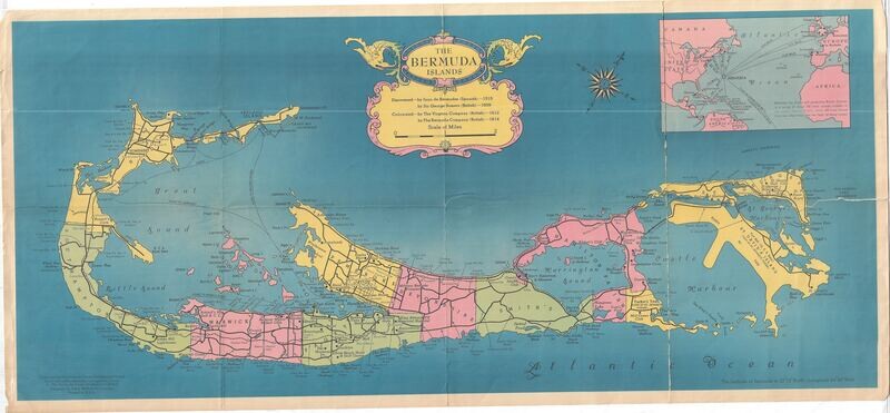 1958 The Bermuda Isls Bermuda Trade Development Board chromolith