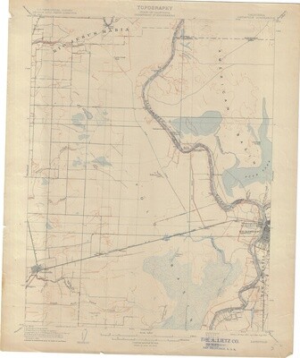 1913 (1907) USGS Topography Davisville Quad 15 Minute