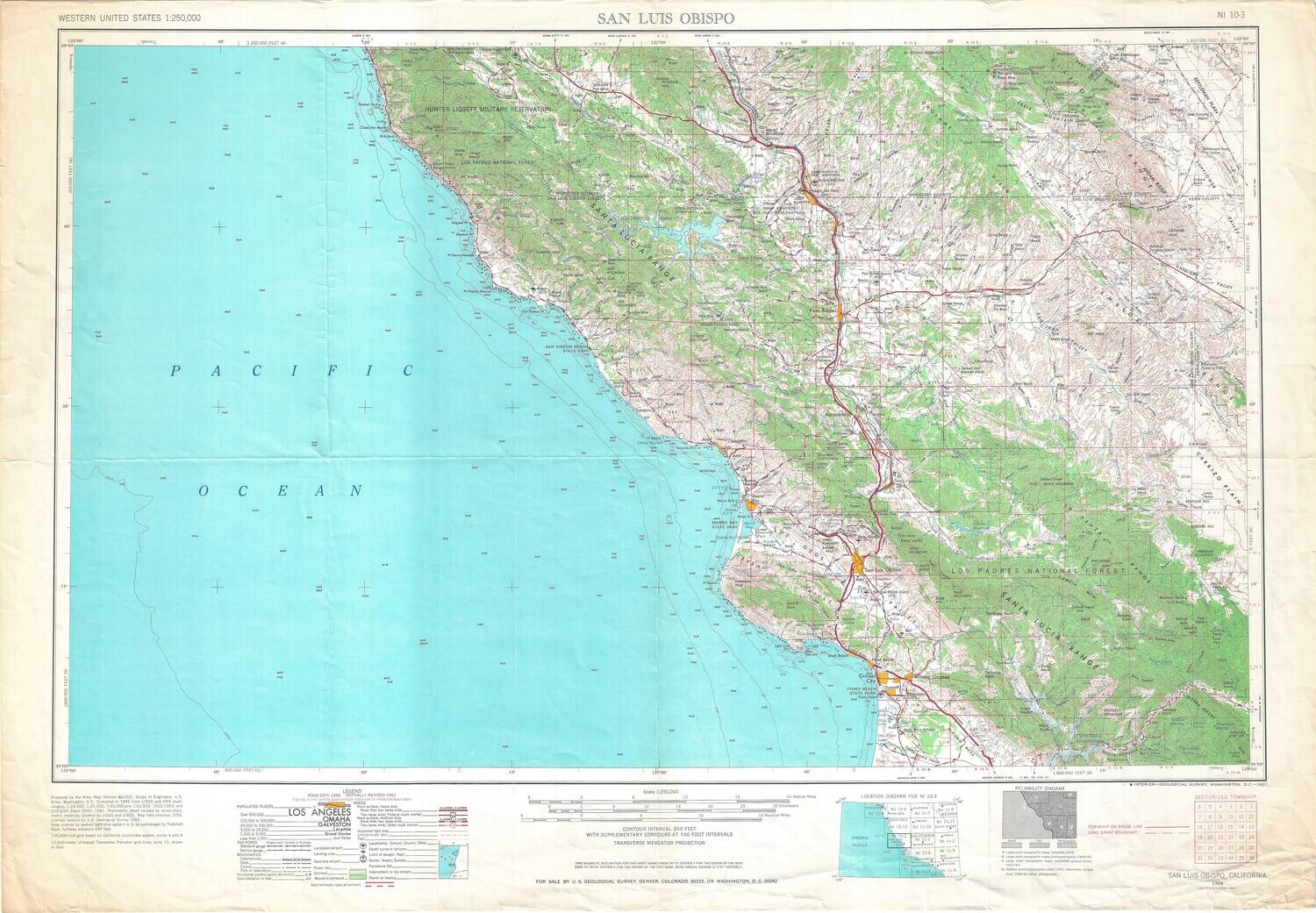 1956 San Luis Obispo US Dept Int
