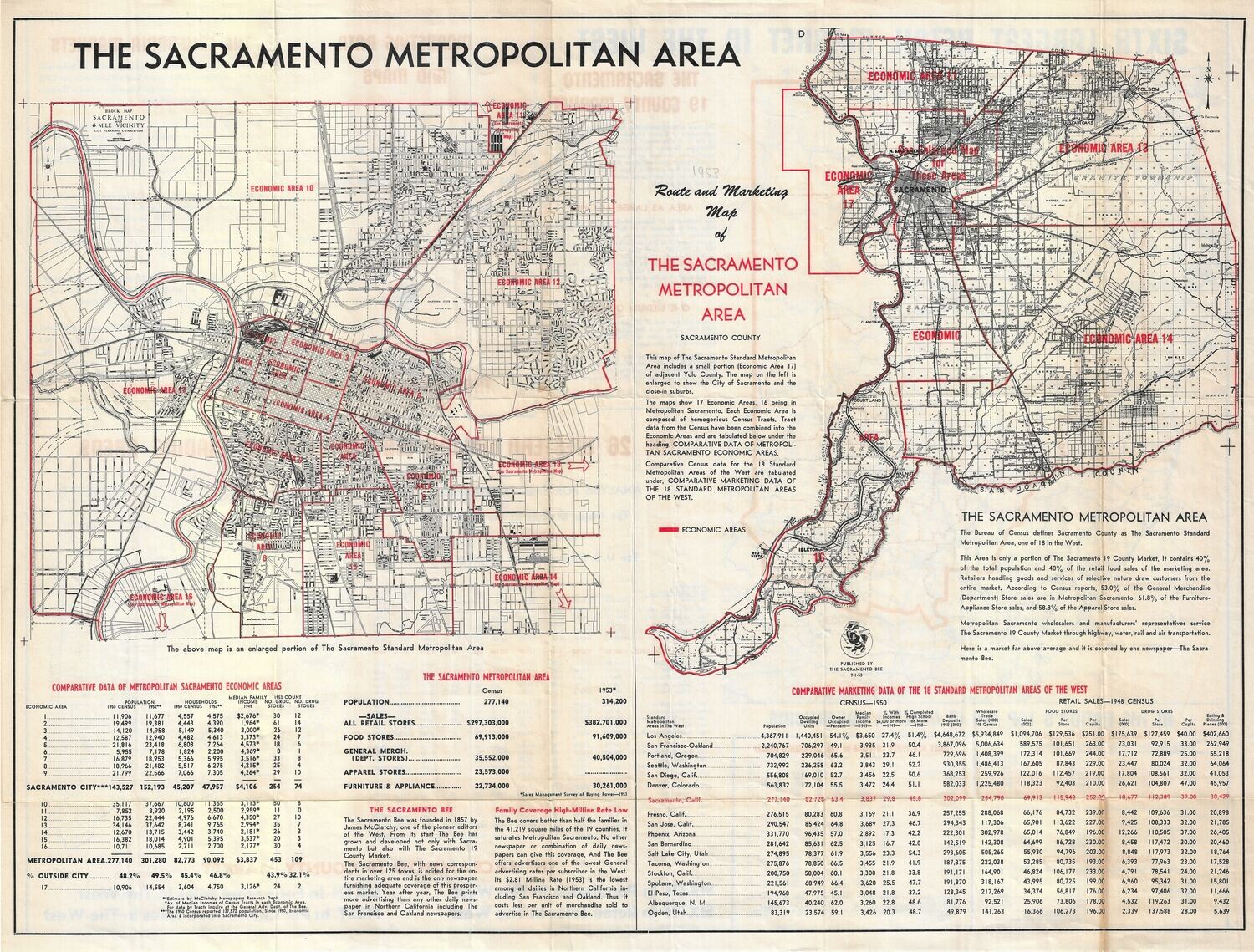 1953 Sacramento Metro Area by Sac Bee