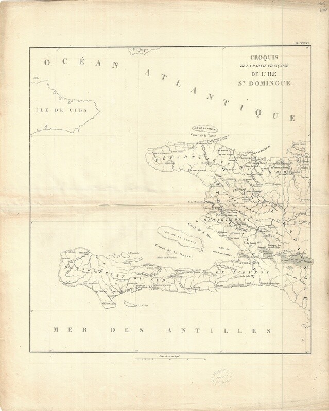 1805 Map of Saint Domingue - Dominican Republic / Haiti