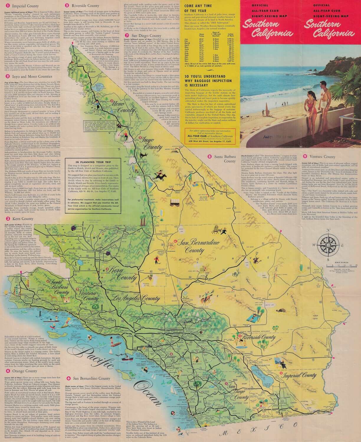 1960 Southern California Poster