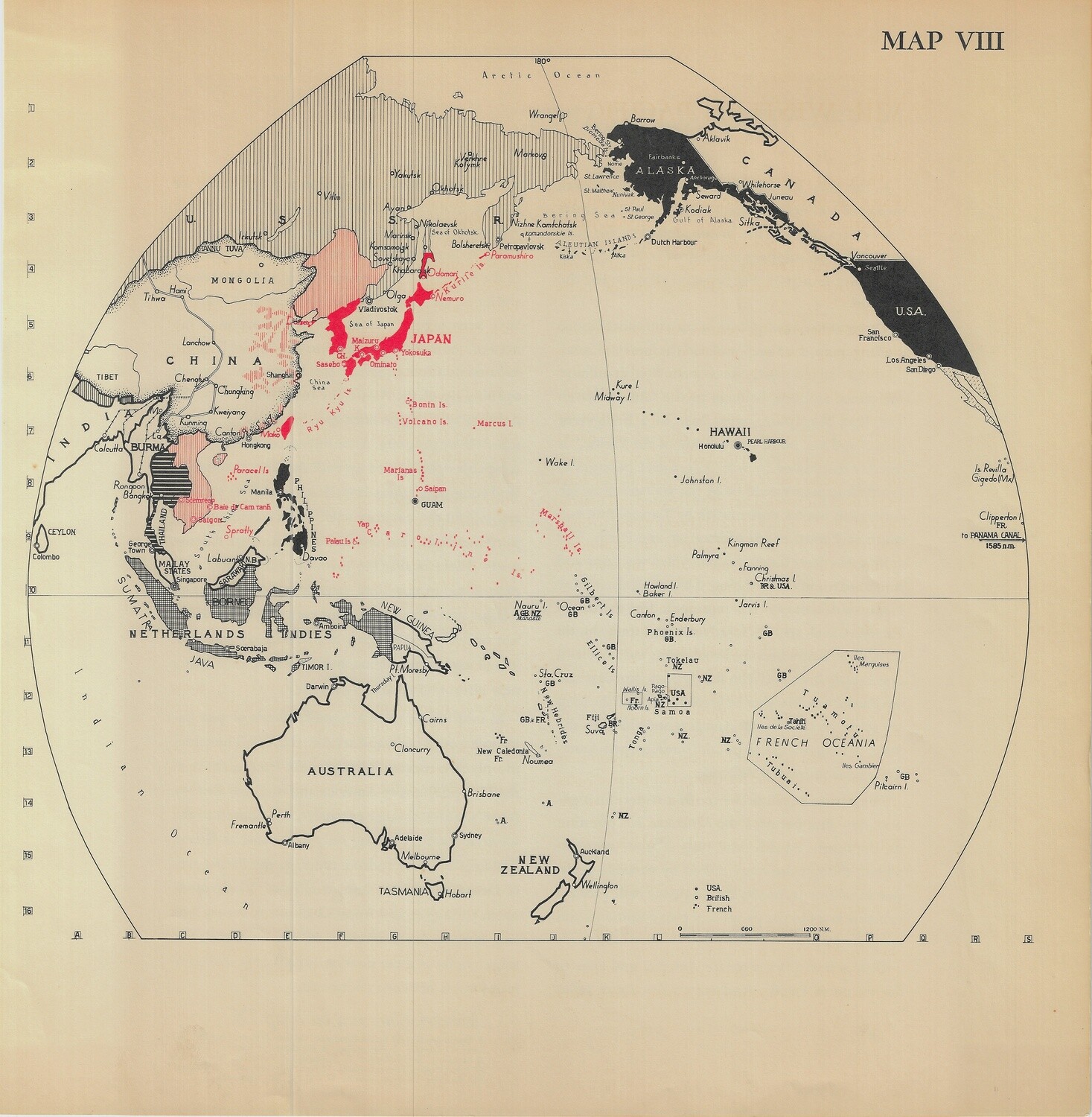 1941 Pre-Communist Map of SE Asia &amp; Oceania