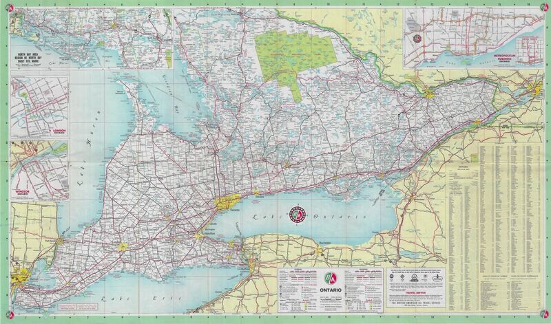 1965 B-A Map of Northern Ontario