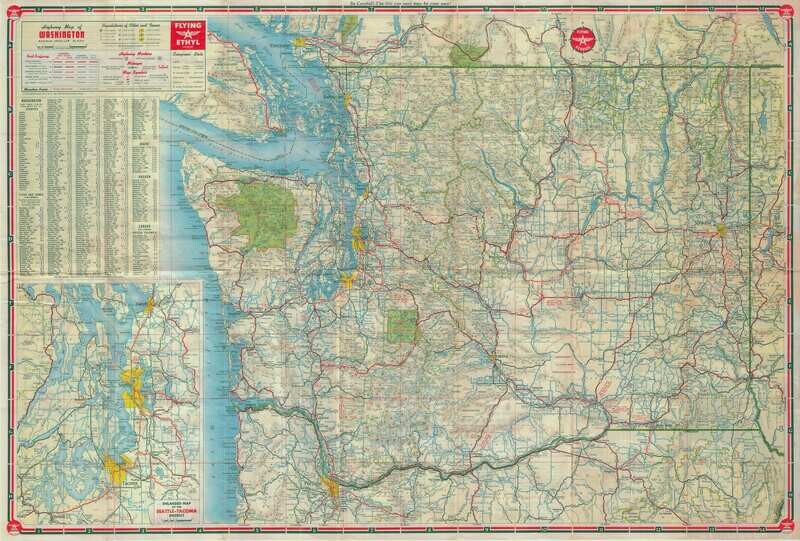 1940 Washington State From Flying A Oil Co.