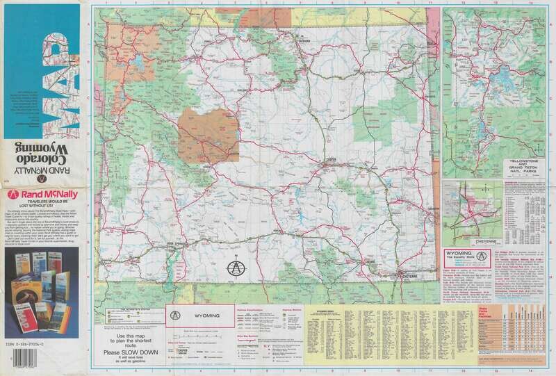 1980 Colorado &amp; Wyoming by Rand McNally