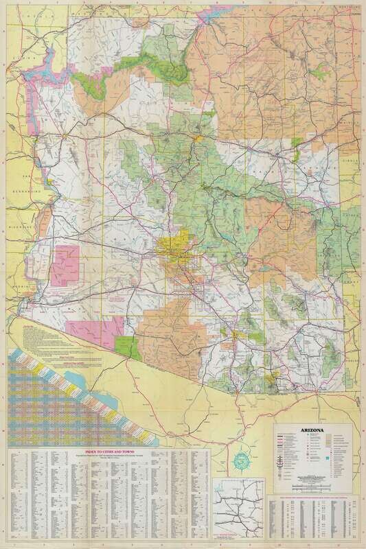 1987 Map of Arizona