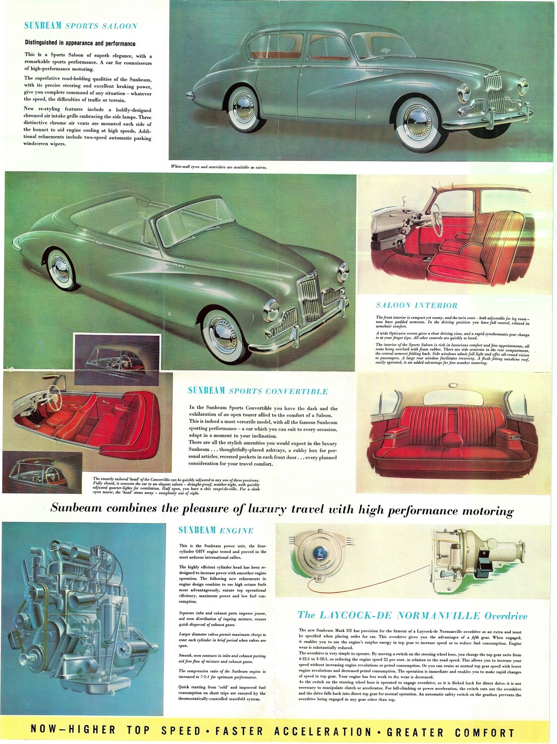 1958 Sunbeam Automobile Pamphlet