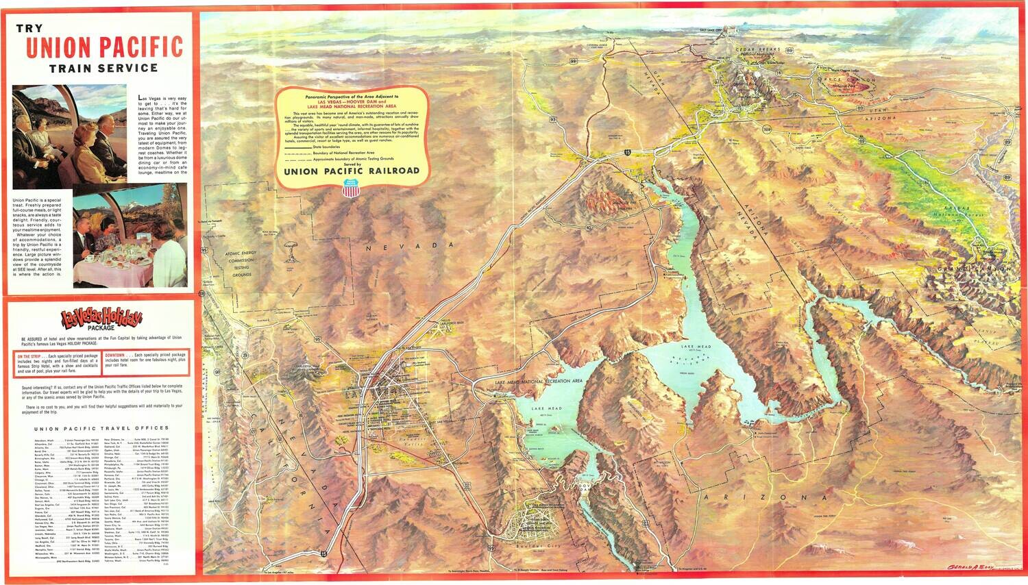 1966 Union Pacific Routes in Las vegas , NV -Hoover Dam 