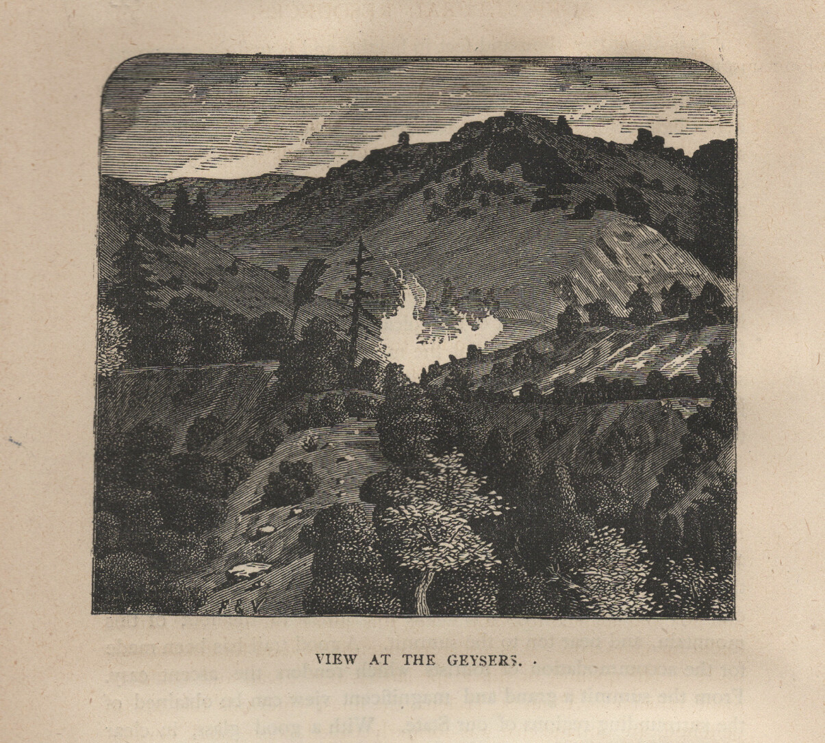 1873 View at the Geysers