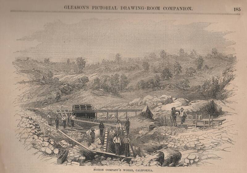 1849 Notion Co. Gold Mining Works , Ca.