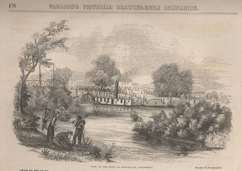 1873 View of Marysville, Ca