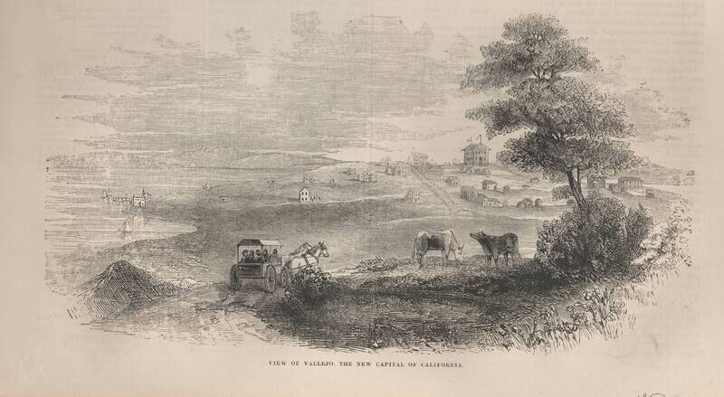 1850 View of Vallejo, CA  , New Capitol City