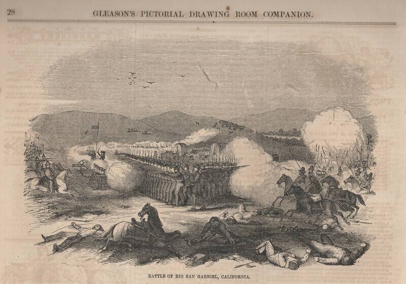 1847 Battle of Rio San Gabriel, CA -Mex-Am War
