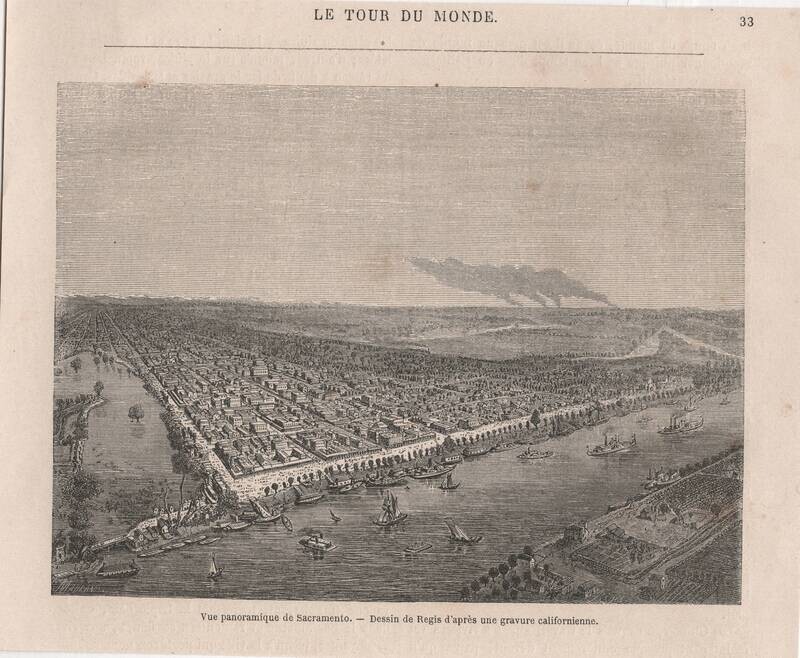 1863 View of Sacramento Ca