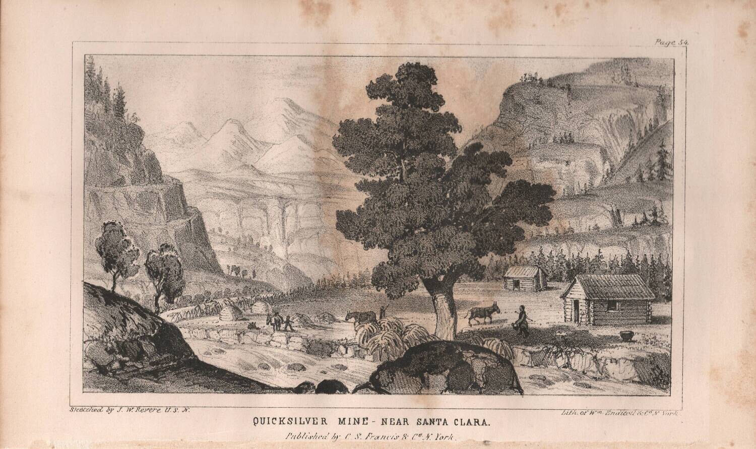1849 Quicksilver Mine Near Santa Clara