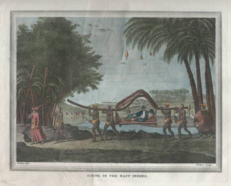 1817 Scene in the East Indies , A View by Walker