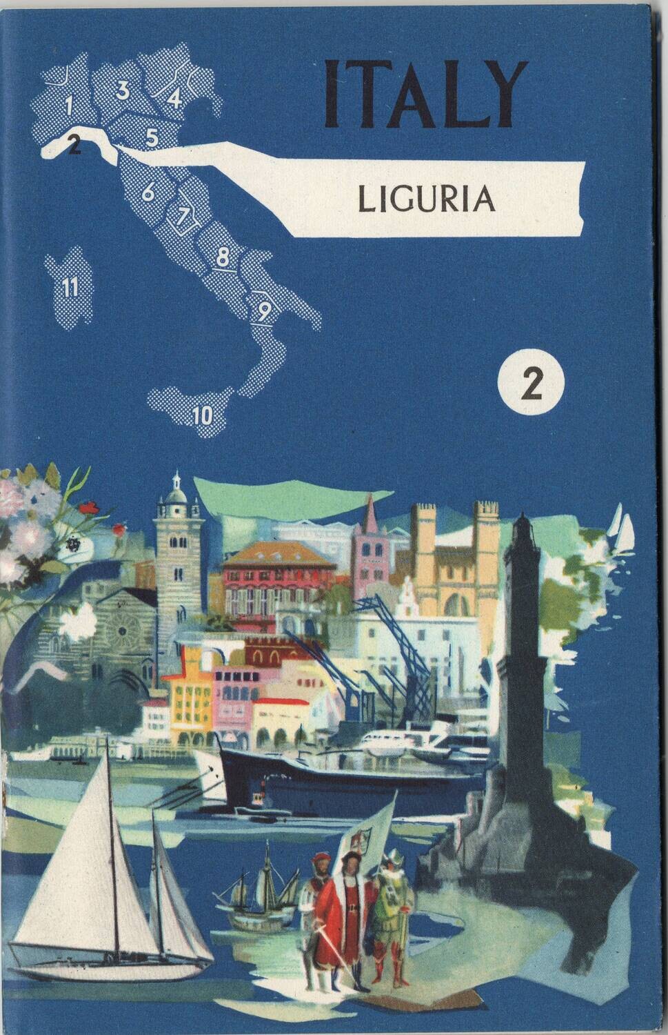 1948 Tour Maps of Italian Regions - Liguria &amp; Veneto-Trentino